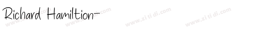 Richard Hamiltion字体转换